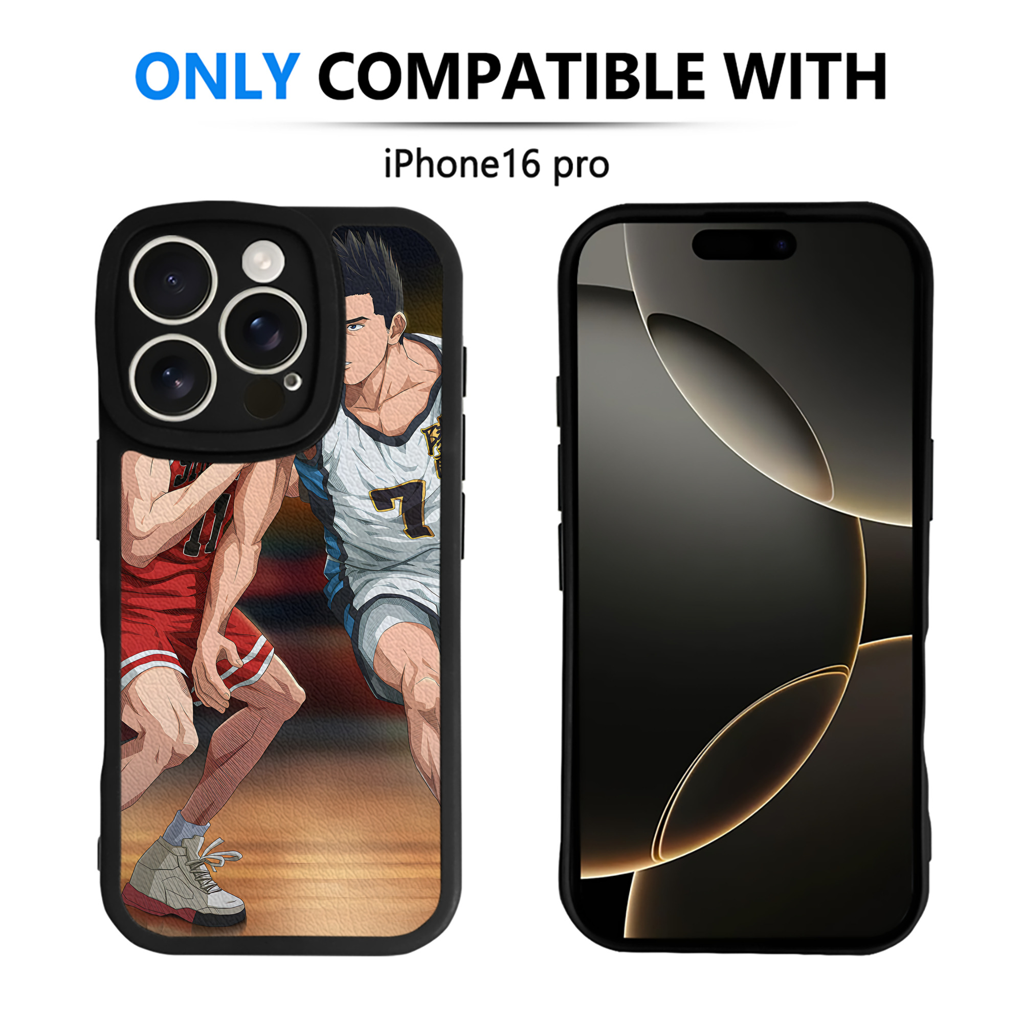 （画像用） SLAM DUNK／スラムダンク 【iPhone 16シリーズ対応】シリコンスマホケース（レザー調） 材質：シリコン